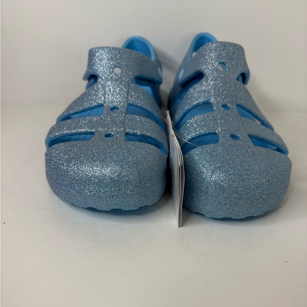 NWT CROCS kids Classic Fisherman Glitter Mist
Sparkly Blue Sandals size US J2 - Picture 7 of 10